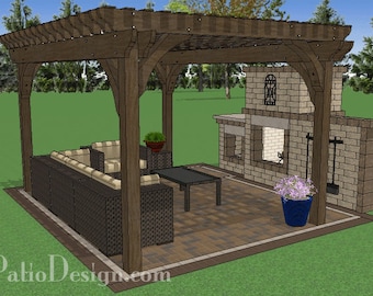 DIY 12' x 16' Cedar Pergola Design