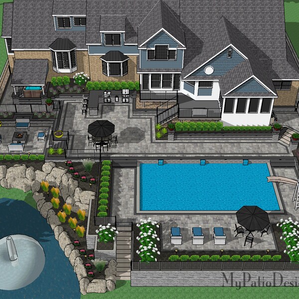 Covered Patio Plans - Etsy