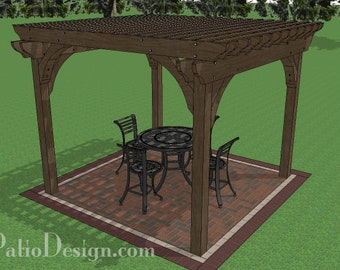 DIY 12' x 12' Pergola Plan