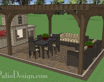DIY 16' x 16' Pergola Plan