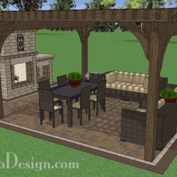 DIY 16' x 16' Pergola Plan