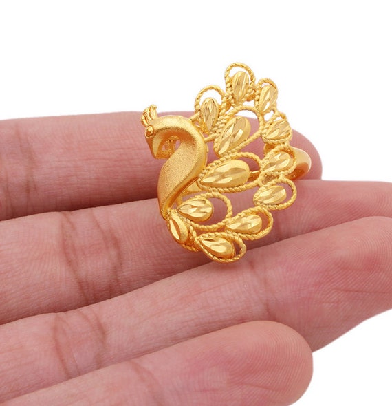 Handmade Peacock Ring – Hirapanna Jewellers