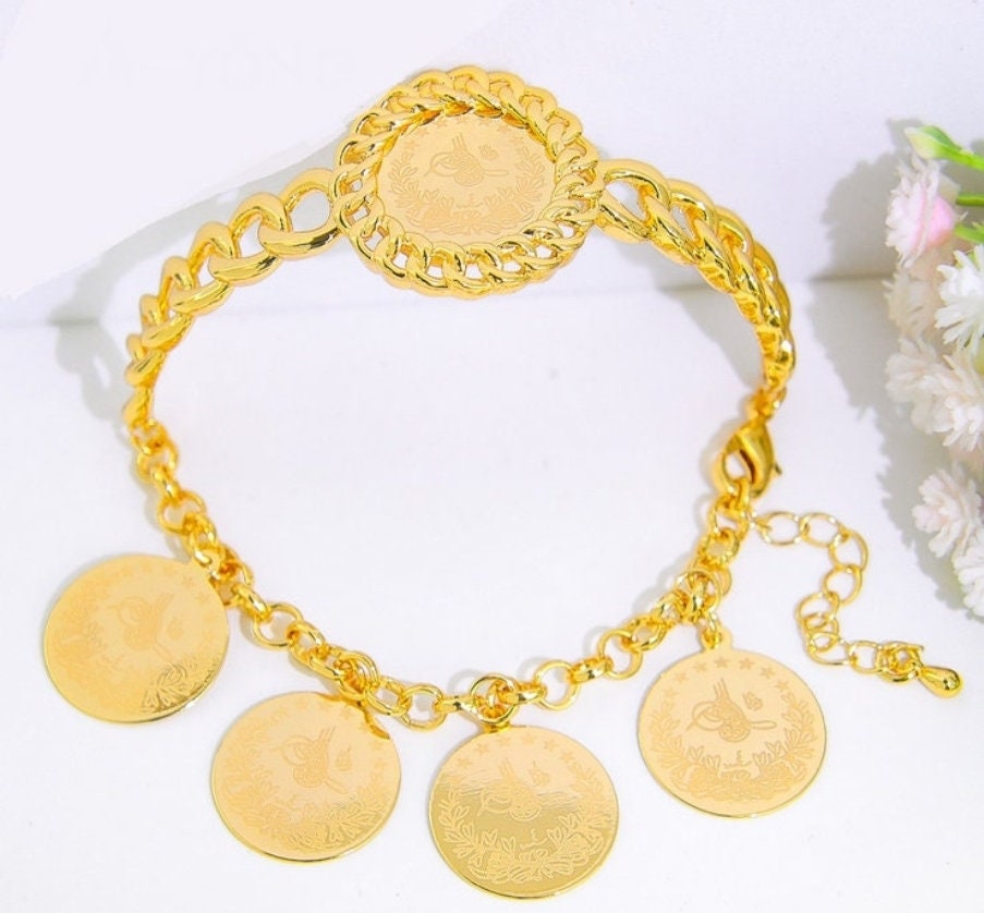 Arabic coin deals bracelet