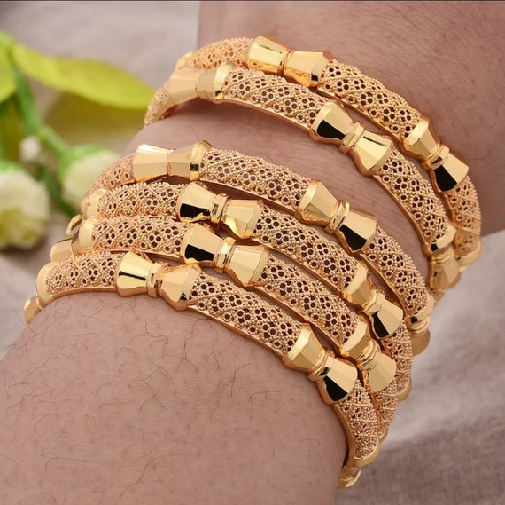 Fine Jewelry Real 24K Gold Cat's Eye Bracelet for Women Bride Men Luxury  Solid 999 Color Bracelets Bangles - AliExpress