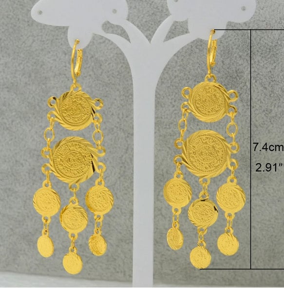 Gold ginni earrings designs deals