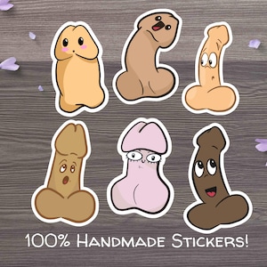 Little Dickhead Stickers, Little Bag of Dicks, Fun Adult Sticker Pack