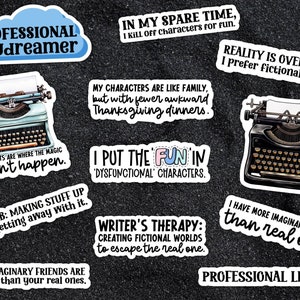 Written Sticker Writing Sticker Bundle #5, Stickers for Writers, Laptop Stickers - Etsy