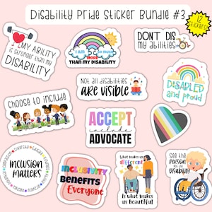 Disability Pride Sticker Bundle #3