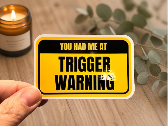 Trigger Warning Smutty Romance Reader Sticker - Bookish Handmade Vinyl