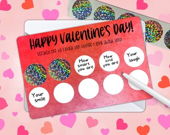Scratch-Off Valentine Card: Ten Things I Love About You
