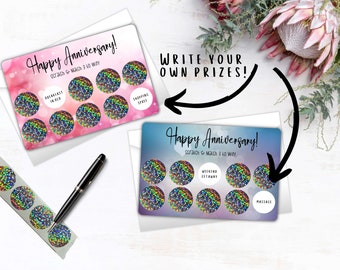 Personalized Anniversary Scratch-Off Card: DIY Gift for Couples