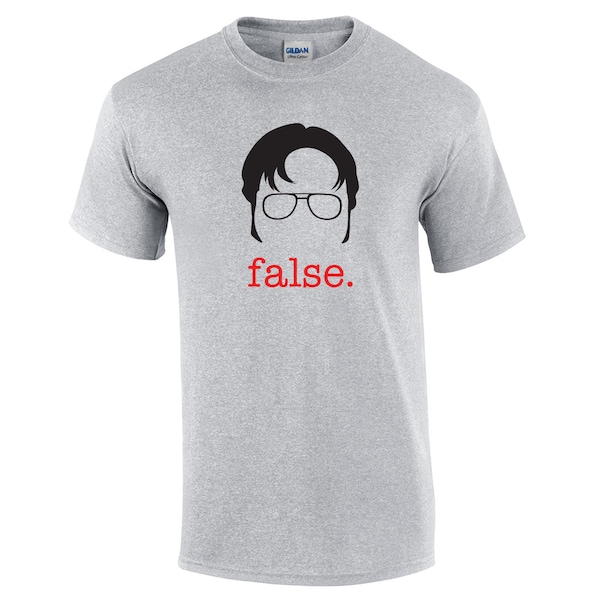 False Funny TV show Dwight K Schrute Farm Beets Office scranton Michael Scott paper company - Clothing - Apparel - Mens T-Shirt