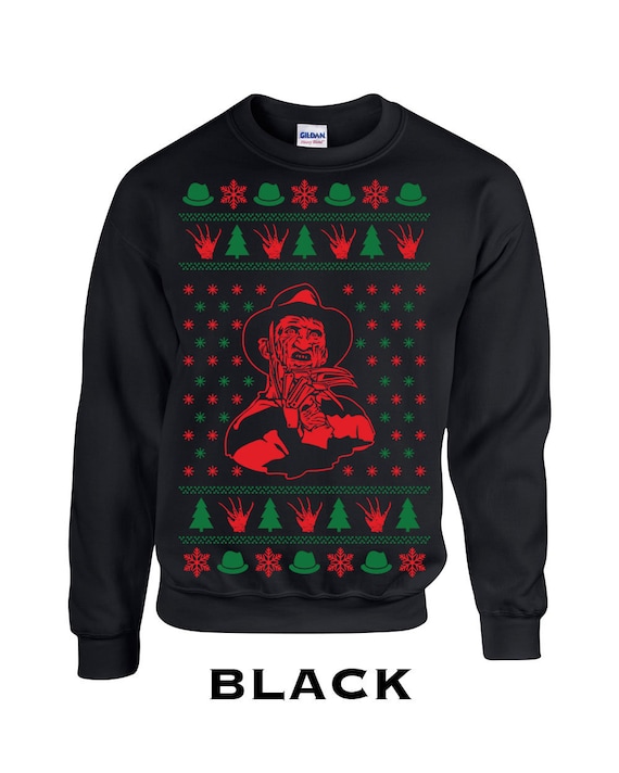 Horror themed deals ugly christmas sweater