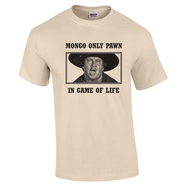 Mongo alleen Pawn in Game of Life grappige jaren '80 film blazing western popcultuur comedy party vintage retro - Kleding - Kleding - Heren T-Shirt