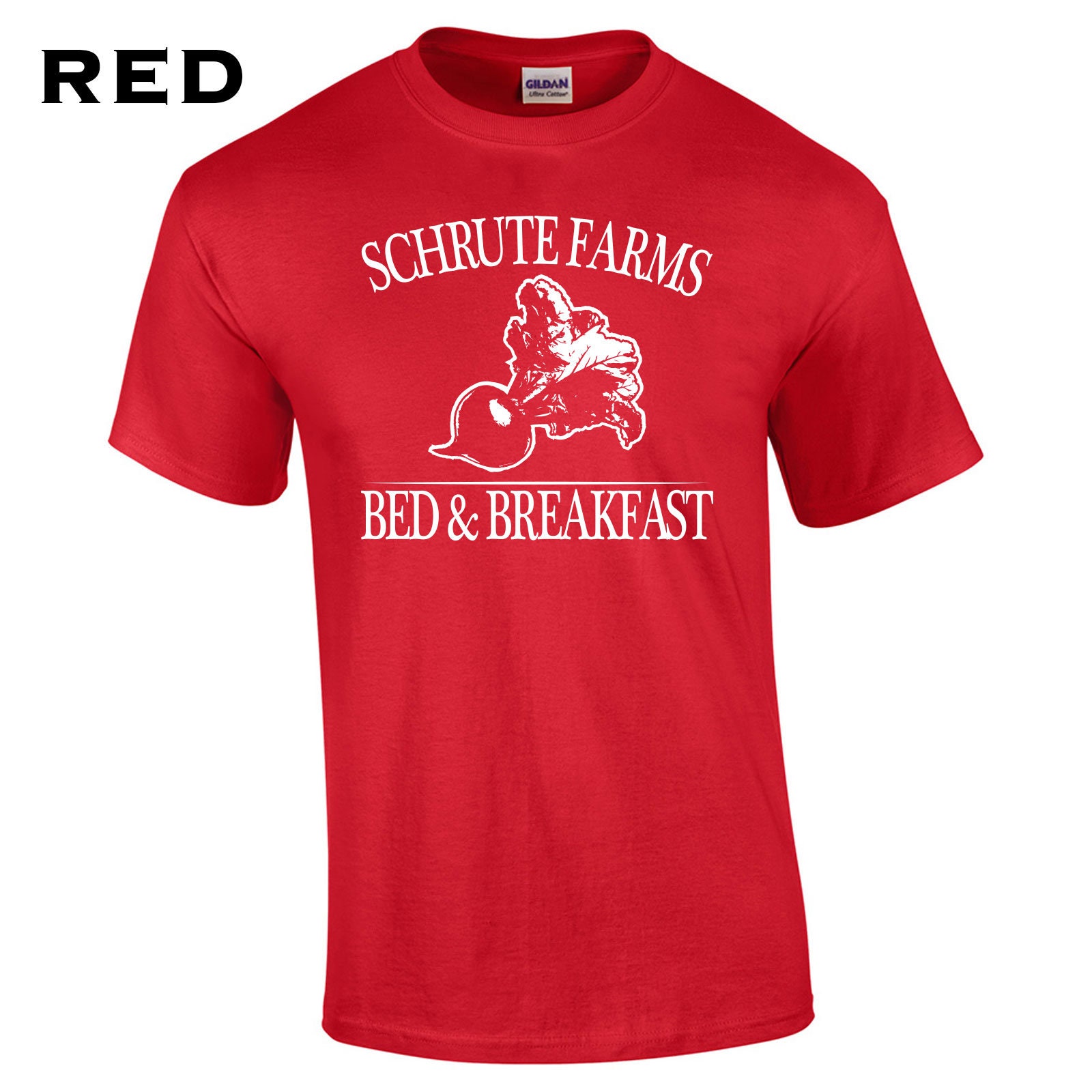 Discover Schrute Farms Bed and Breakfast funny beets halloween costume scranton tv show paper company vintage retro - Clothing Apparel Mens T-Shirt