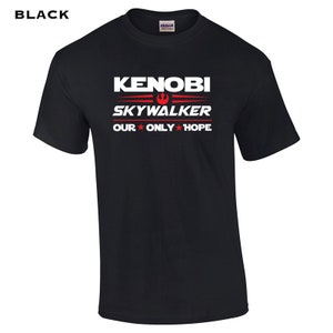 Kenobi Skywalker 2024 star geek nerd election campaign rally jedi wars 80s movie funny college party - Clothing - Apparel - Mens T-Shirt