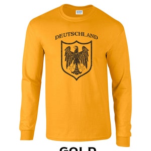 Deutschland Eagle country pride Germany German futbol soccer college party vintage retro Clothing - Apparel - Long Sleeve Shirt