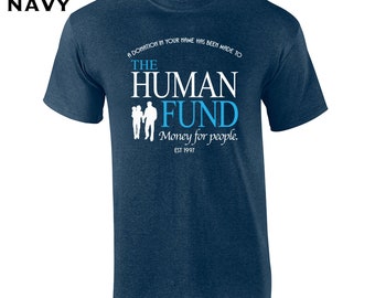 The Human Fund funny tv show 90s christmas gift charity present comedy college party vintage retro - Clothing - Apparel - Mens T-Shirt