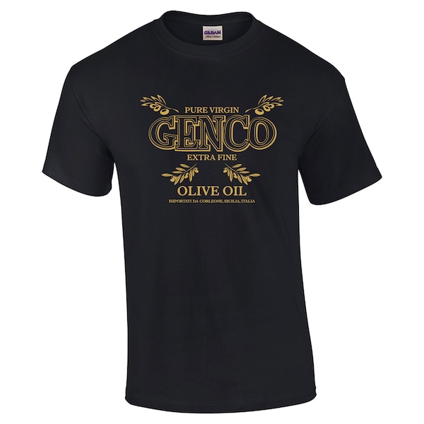 Genco Olive Oil Company pure virgin Sicily New York 70s movie Halloween costume mafia mobster mob - Clothing - Apparel - Mens T-Shirt