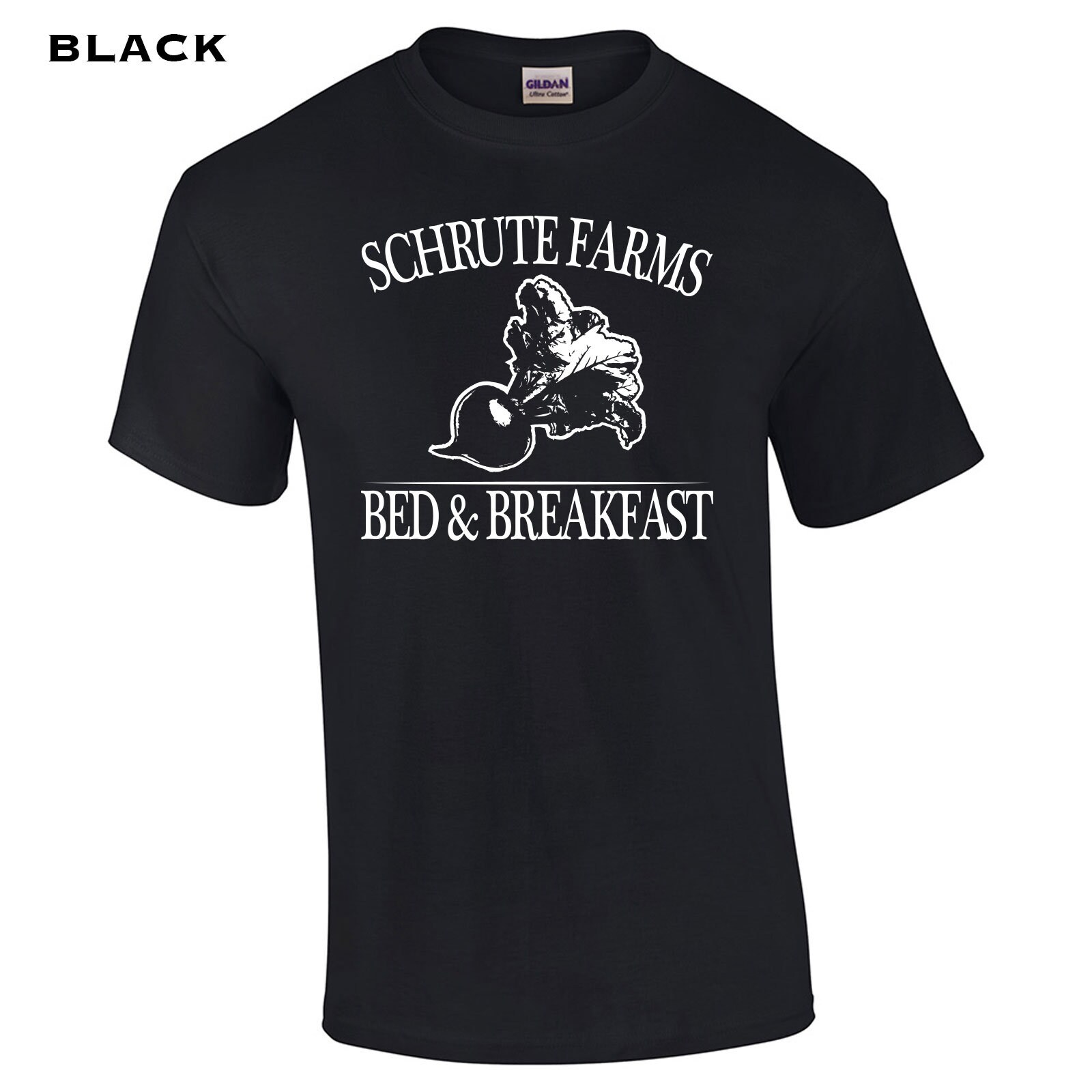 Discover Schrute Farms Bed and Breakfast funny beets halloween costume scranton tv show paper company vintage retro - Clothing Apparel Mens T-Shirt