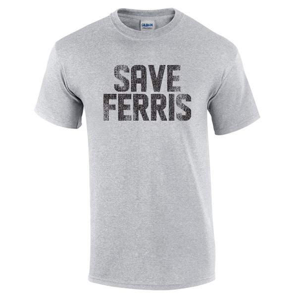 Save Ferris 80s movie funny day off school college party vintage retro Chicago halloween costume - Clothing - Apparel - Mens T-Shirt