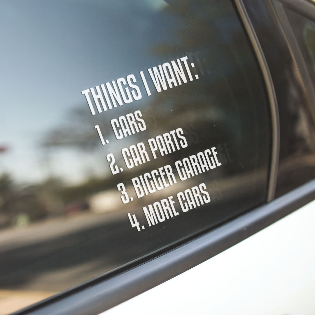 Race Car Decal, Cool Bumper Sticker, Car Decals for Men, Car Guy Gift