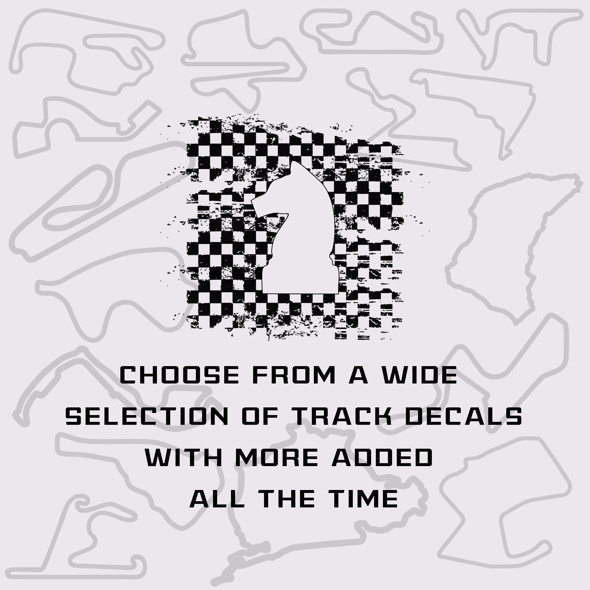 Race Track Decal Michelin Raceway Road Atlanta Car Decals for Men Car