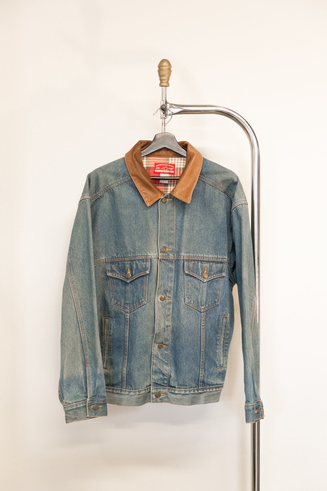 marlboro cigarettes jean jacket Marlboro Country Store Denim Jacket L