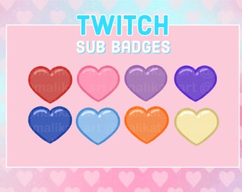 Insignias secundarias del corazón del arco iris