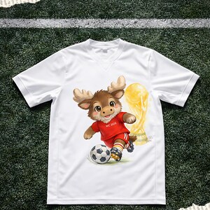 World Cup 2026 Cute Animal Soccer PNG Bundle | Storybook Football Animals Clipart | WC Eagle Moose Jaguar Mascot Design PNG, Tshirt Mockup