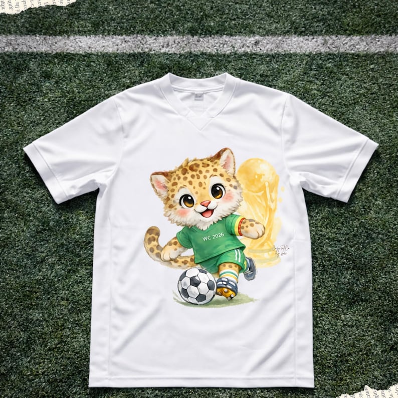 World Cup 2026 Cute Animal Soccer PNG Bundle | Storybook Football Animals Clipart | WC Eagle Moose Jaguar Mascot Design PNG, Tshirt Mockup