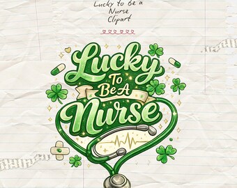 St Patricks Day Nurse Coquette png, St Patrick's Day Bow png, verpleegkundige png, Lucky To Be a Nurse Shamrock png, digitale download