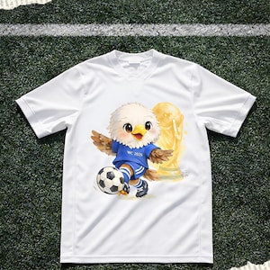 World Cup 2026 Cute Animal Soccer PNG Bundle | Storybook Football Animals Clipart | WC Eagle Moose Jaguar Mascot Design PNG, Tshirt Mockup