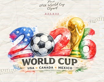 World Cup 2026 PNG, USA Canada Mexico Soccer Graphic Sublimation Design, Digital Download