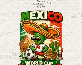 Wereldkampioenschap Mexico 2026 png, Mexico voetbalfanshirt png, retro afbeelding Mexico voetbal, sublimatie png, digitale download