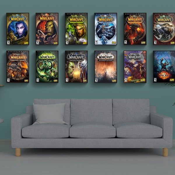 WoW Wall Box Art // 12 Covers (with new Expansion)