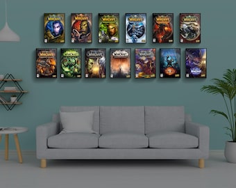 WoW Wall Box Art // with Midnight (with frame) // A4 Covers