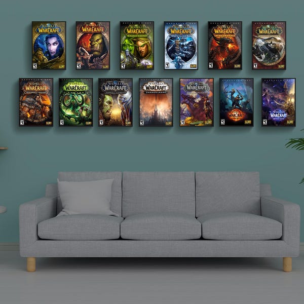 Caja de pared WoW // con Midnight (con marco) // Cubiertas A4