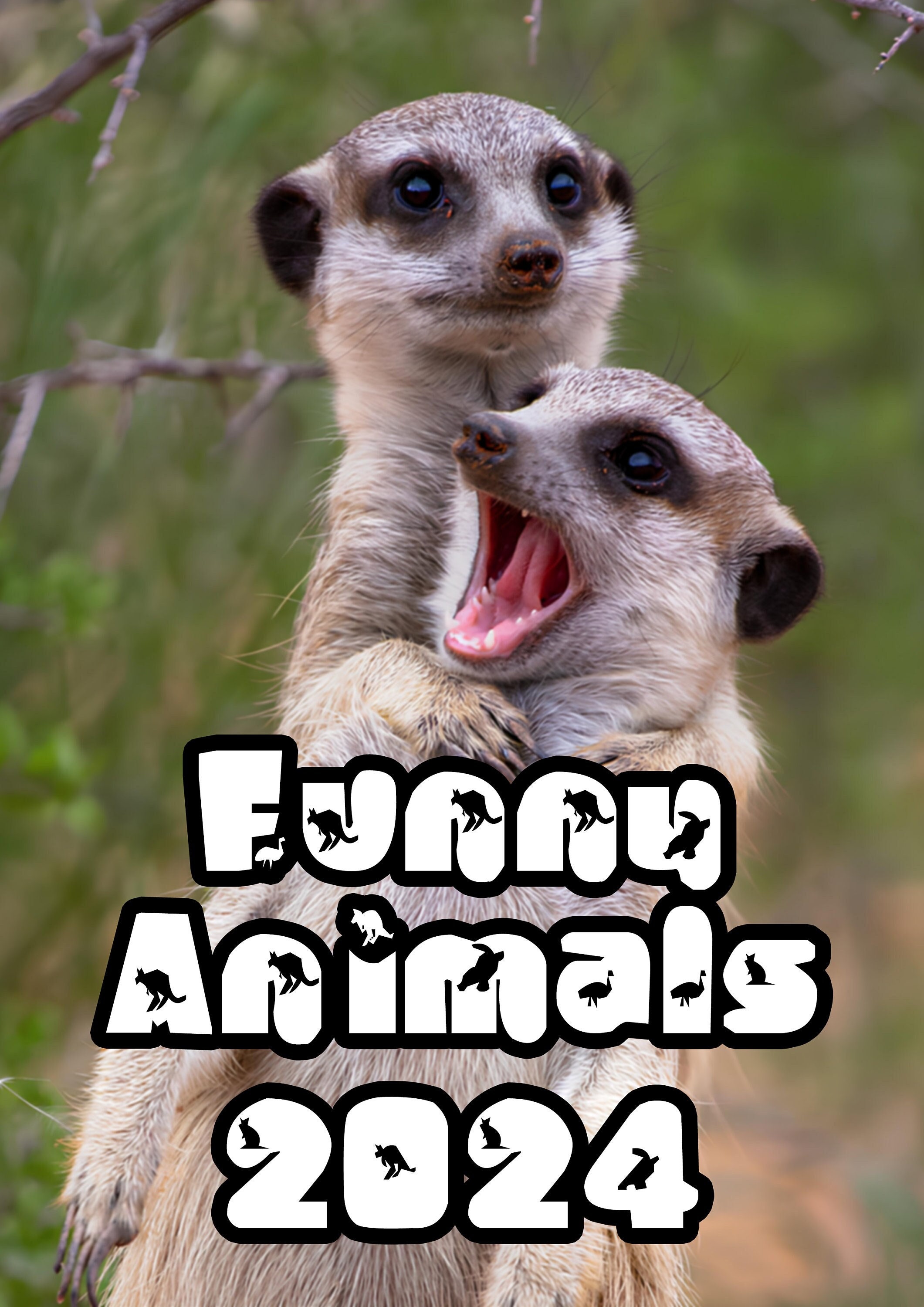 A3 Funny Animals Calendar 2024, Writable, Spiral Binding Etsy