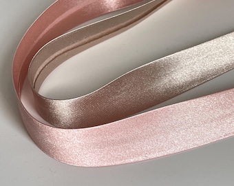 satin bias ribbon 20 mm wide pink satin bias old pink satin bias satin bias braid for textile two-ply bias
