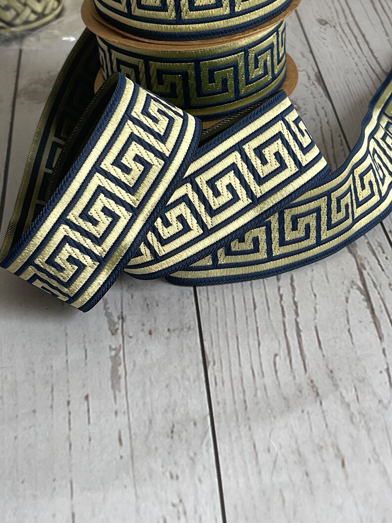Medieval Braid Greek Key Pattern Medieval Ribbon Embroidered Jacquard ...