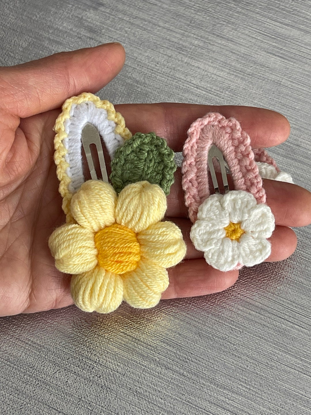 Handcrafted Barrettes Click Clack Hair Clips Cotton Hair Clips Etsy