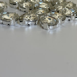 Rhinestone beads for sewing glass beads fine rhinestone shape for craft creation glass rhinestone beads with silver base
