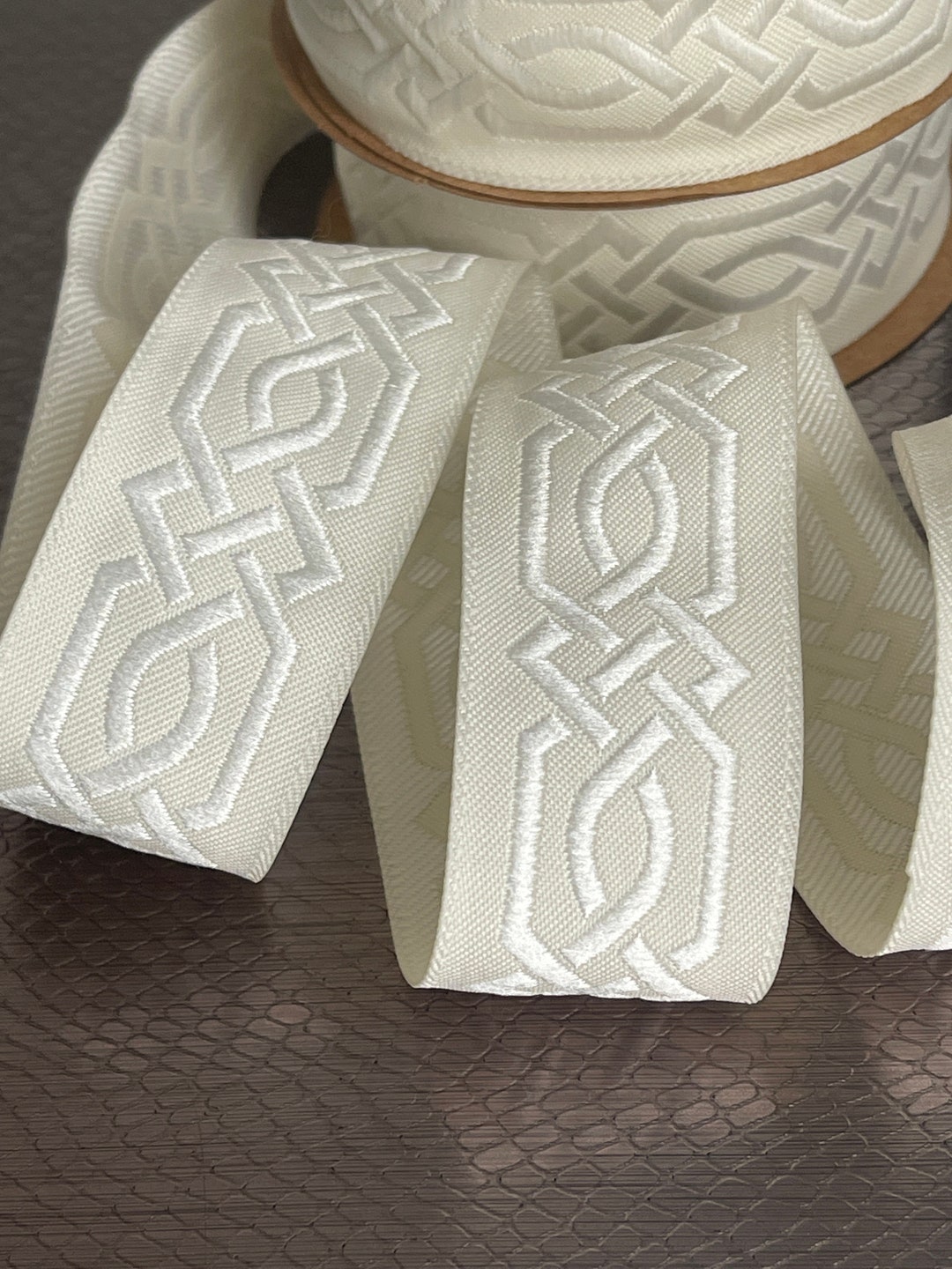 Medieval Ribbon Patterns Beige/ecru Medieval Ribbon, 35mm Medieval Braid, Jacquard Woven Border ...