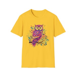 Psychedelic Owl T-Shirt, Colorful Graphic Tee, Unisex Apparel, Nature Lover Gift, Hippie Shirt, Animal Abstract Art Tee, Owl Lover Gift