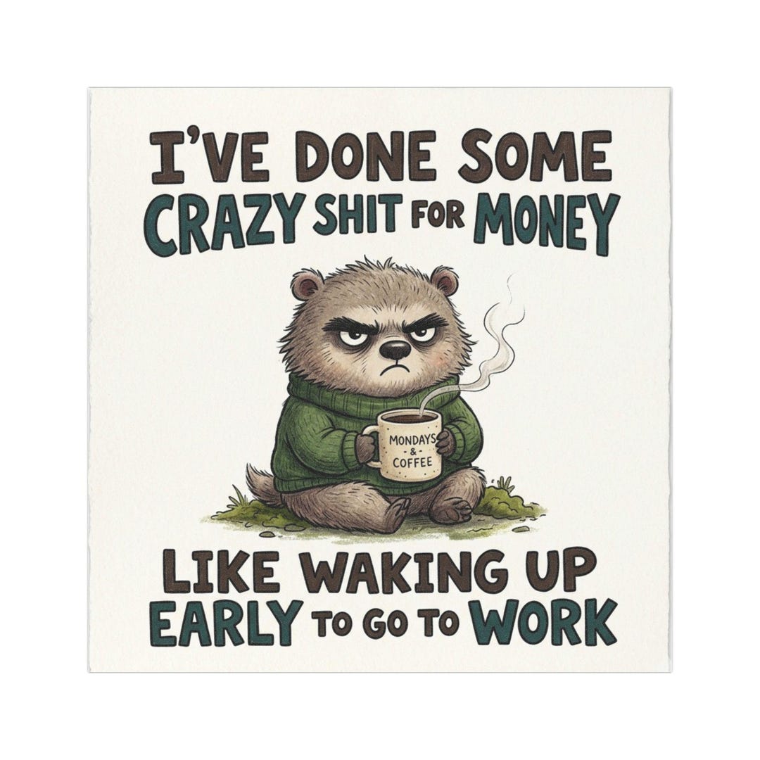 Grumpy Coffee Quote Car Magnet, Funny Office Bumper Sticker - Etsy