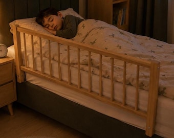 Montessori  Wooden Bed Rail | Toddler Bed Guard | Kids Bed Rail