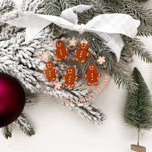 Custom Gingerbread Family Christmas Ornament | Christmas Ornament | Christmas Gift | Holiday Gift | Personalized Gift | Christmas Decor