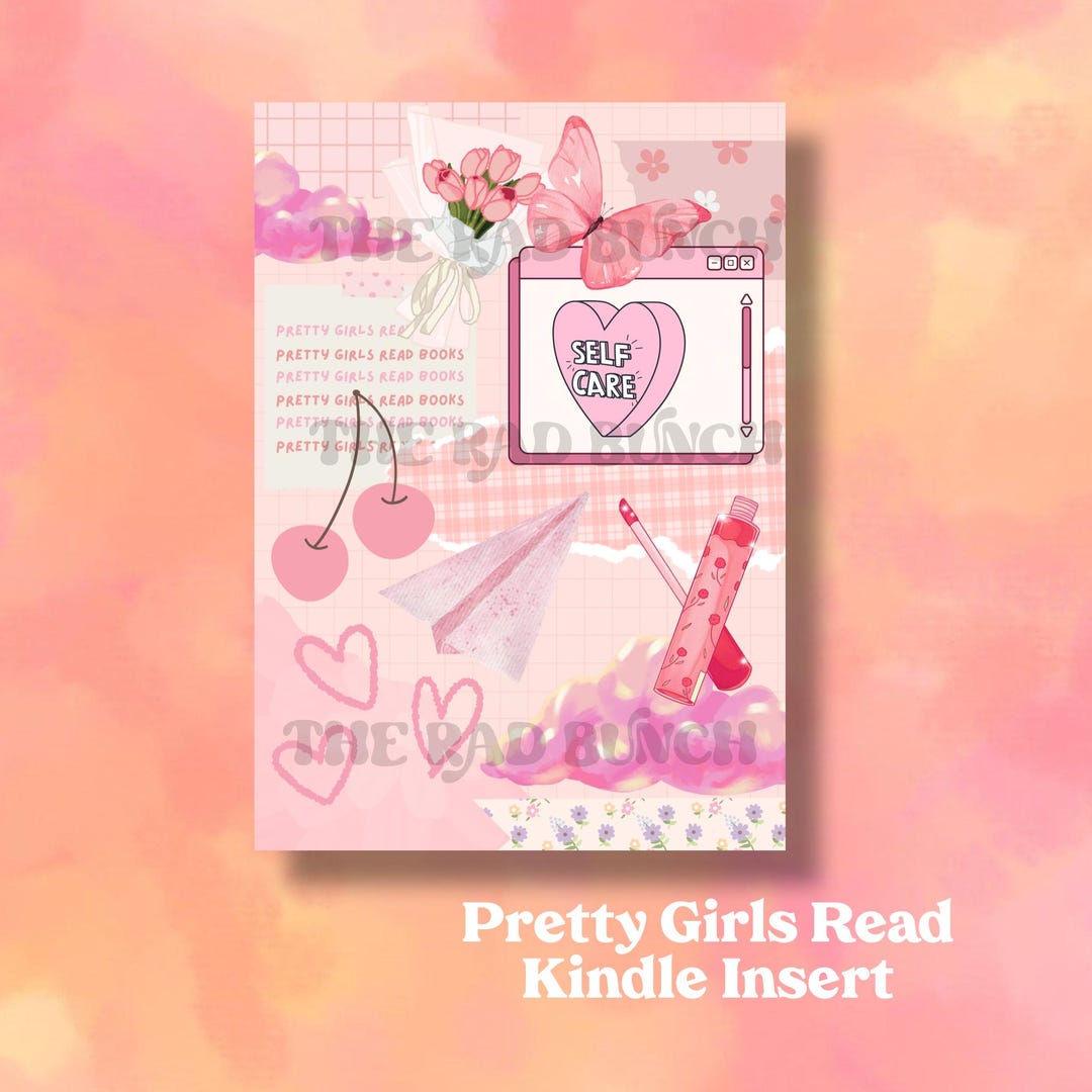 Pretty Girls Read Kindle Insert | Ereader | Case Insert | Kinder Reader ...