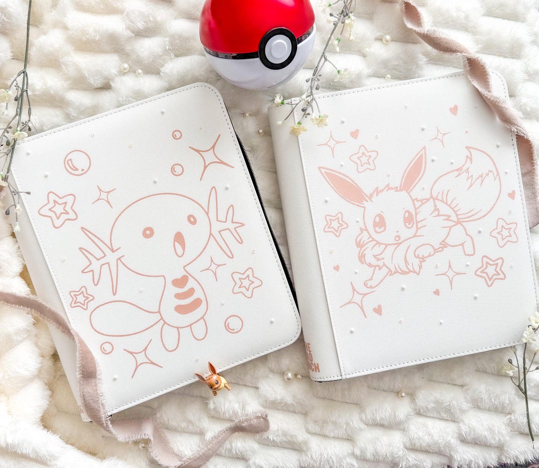 Custom Top Loader Card Binder | TCG Trading Card Collector Album | Side ...